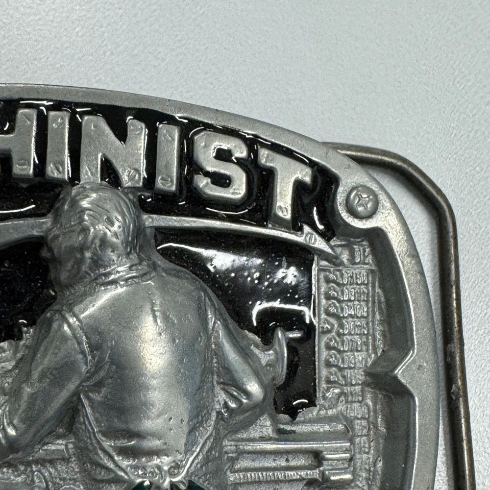 Machinist Belt Buckle Metal Working Lathe Machine Operator Gift Reissue‎